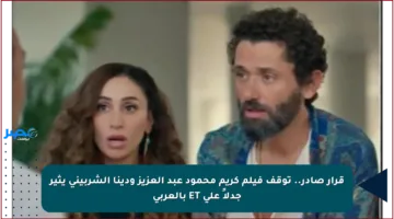 قرار صادر.. توقف فيلم كريم محمود عبد العزيز ودينا الشربيني يثير جدلاً على ET بالعربي